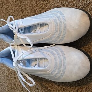 Adidas Z Traxion Women's Golf Shoes 8 White Blue